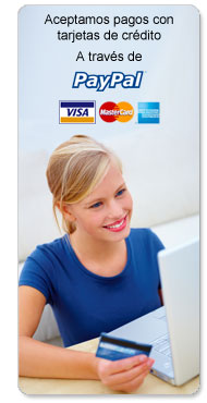 Aceptamos pagos a través de PayPal